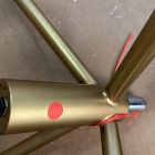 Open Box: Andie Swivel Desk Chair - Performance Chunky Boucle White, Antique Brass