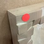 Open Box: Cantilever Textured Wood Wall Mirror (28"W x 40"H) - Blonde