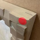 Open Box: Cantilever Textured Wood Wall Mirror (28"W x 40"H) - Blonde