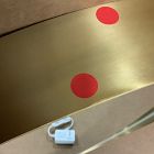 Open Box: Curved Light Up Vanity Mirror (28") - Antique Brass