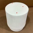 Open Box: Fluted Ceramic Indoor/Outdoor Side Table (16") - White