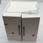 Open Box: Modern Fluted Jewelry Box, Cube (10"H) - White