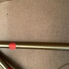 Open Box: Rattan Bubble Floor Lamp (60") - Light Bronze/White