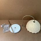 Open Box: Rattan Bubble Floor Lamp (60") - Light Bronze/White