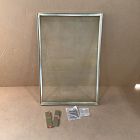 Open Box: Thin Metal Fireplace Screen, Small (38"W x 25"H) - Antique Brass