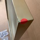 Open Box: Thin Metal Fireplace Screen, Small (38"W x 25"H) - Antique Brass