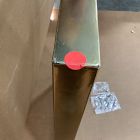 Open Box: Thin Metal Fireplace Screen, Small (38"W x 25"H) - Antique Brass