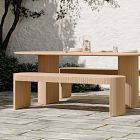 Ellington Outdoor Terrawood Dining Bench (62")