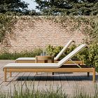 Cassis Outdoor Teak Stacking Chaise Lounge