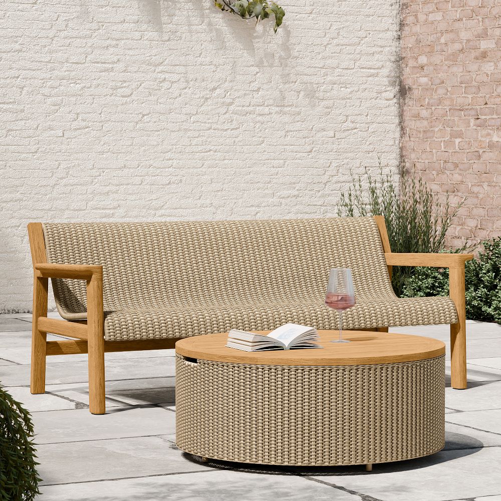 Cassis Outdoor Teak Sofa (72") by West Elm