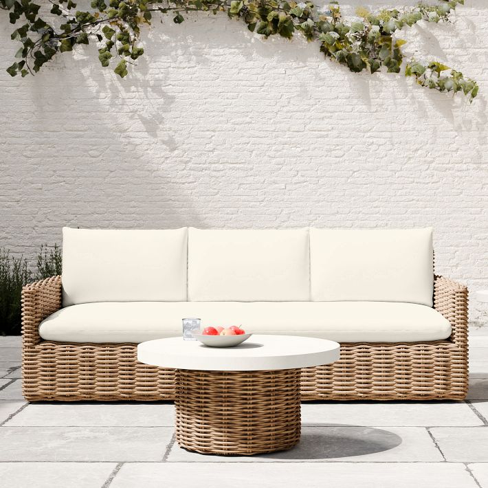 Westport Wicker Slim Profile Outdoor Sofa | West Elm