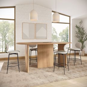 Farrow Bar Height Elliptical Communal Table | West Elm