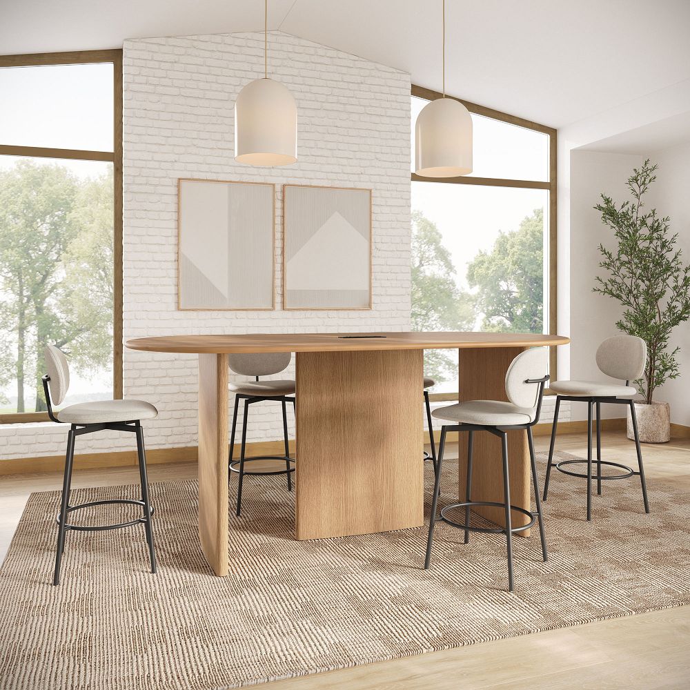 Farrow Bar Height Elliptical Communal Table | West Elm