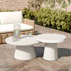 Concrete Pedestal Outdoor Nesting Coffee Tables (24"&ndash;44")