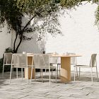 Ellington Outdoor Terrawood Oval Dining Table &amp; Oceana Dining Side Chairs Set