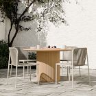 Ellington Outdoor Terrawood Round Dining Table &amp; Oceana Side Dining Chairs Set