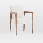 Wrapped-Arm Upholstered Dining Chair 
