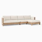 Porto Outdoor 3-Piece Chaise Sectional (134")