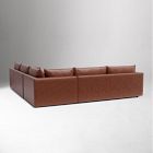 Melbourne Leather 3-Piece L-Shaped Sectional (116"&ndash;126")