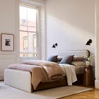 Miles Wood &amp; Upholstered Side Storage Bed