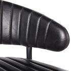 Macro close-up of leather texture on chair