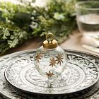 Etched Glass Snowflake Place Card Holder Sets