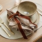 Velvet Bow Napkin Ring Sets