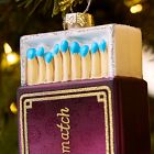 Glass Matchbook Ornament