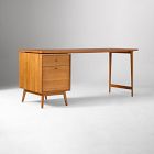 Mid-Century Modular Desk w/ File Cabinet (70") - ADA