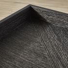 Modern Marquetry Wood Trays - Black