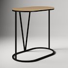 Rivera C-Shaped Side Table - Wood
