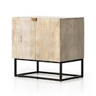 Carved Mango Wood Nightstand (25")