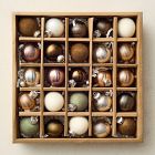 Small Glass Ball Ornaments (Set of 25) - Neutrals
