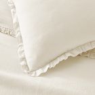 European Flax Linen Ruffle Duvet Cover &amp; Shams