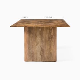 Extra Deep Anton Solid Wood Dining Table | West Elm