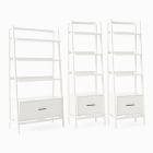 Mid-Century 3-Piece Wide &amp; Narrow Narrow Bookshelf Set (82")