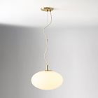 Aria Oval Glass Pendant (12"-16")
