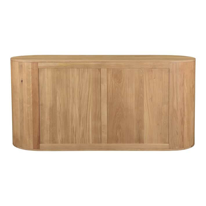 modern round dresser Clio Rounded Dresser, Bleached Bone
