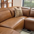 Leo Motion Reclining Leather 5-Piece L-Shaped Sectional (119")