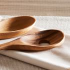 Organic Shaped Wood Serving Utensils (Set of 2)