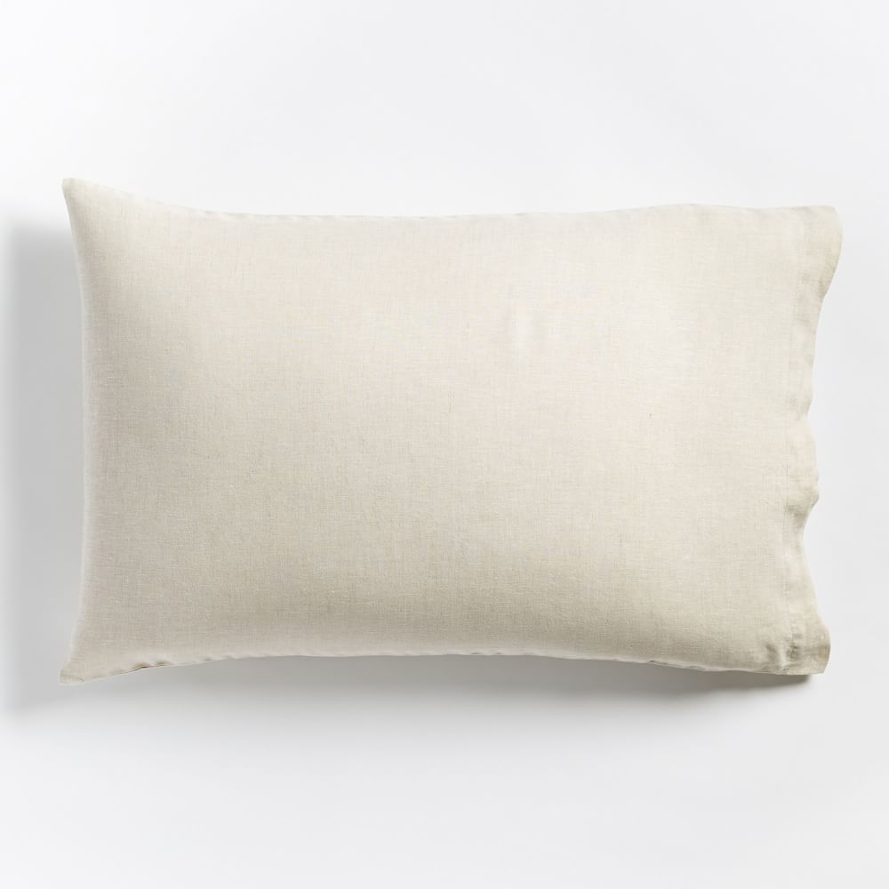 European Flax Linen Pillowcases - Standard, Natural Flax