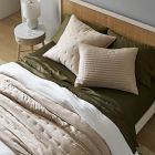 Silky TENCEL™ Crescent Stitch Quilt &amp; Shams