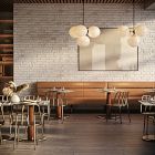 Claire Restaurant Dining Table - Quartz - Rectangle