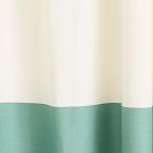 Colorblock Canvas Shower Curtain