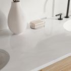 Mid-Century Double Bathroom Vanity (63") - Cerused White