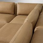 Quinten Leather 5-Piece Armless L-Shaped Sectional (112")
