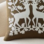 Deer Silhouette Pillow Cover