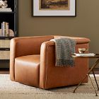 Shaw Leather Swivel Chair