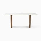 Anton Marble Dining Table (72") - Wood Legs