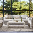 Coastal Wicker Outdoor Sofa (76"&ndash;86")